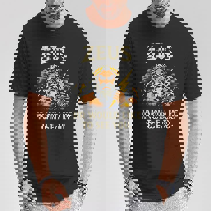 面白いゼウス・ミーム-古代ギリシャの神-ギリシャ神話 Tシャツ 面白い贈り物