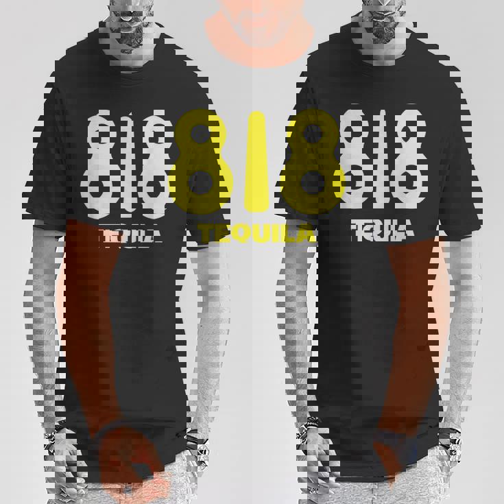 面白いドリンクデザイン 818 チームテキーラワインラバー Tシャツ 面白い贈り物