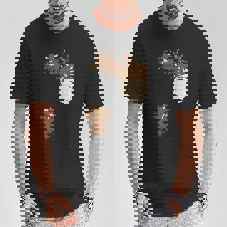 面白いバッファローバイソンかわいい遊び。 Tシャツ 面白い贈り物