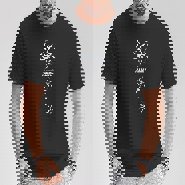 ＊アロハ！ハワイアン＊ プルメリア シンプルデザイン Tシャツ 面白い贈り物