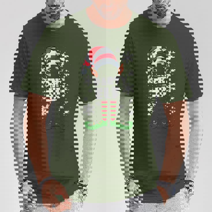 Party Elf Partnerlook Elfen Weihnachten Ugly Christmas T-Shirt Lustige Geschenke