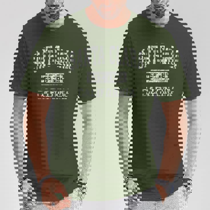 Santa Clara California Ca ビンテージ 確立されたスポーツデザイン Tシャツ 面白い贈り物