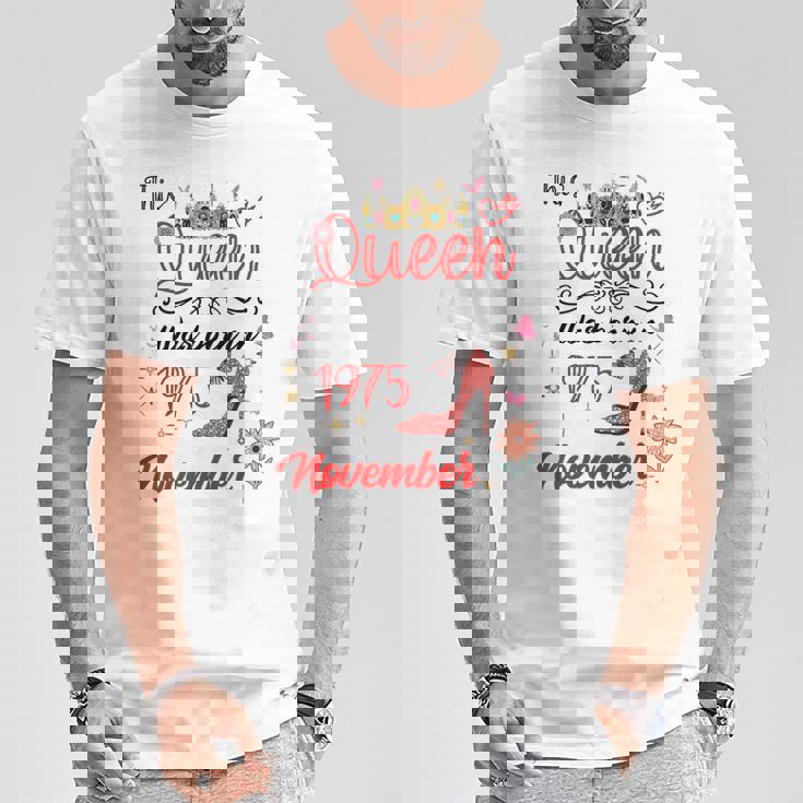 1975年11月 誕生日 この女王は1975年11月に生まれました Tシャツ 面白い贈り物