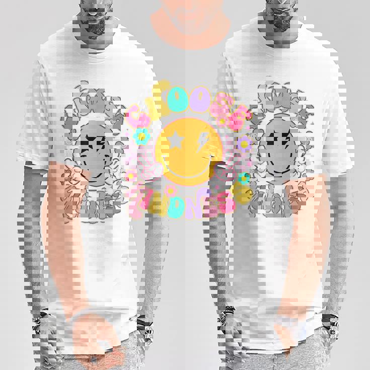 Cute Choose Kindness Groovy Smile Face Inspirational Be Kind T-Shirt Unique Gifts