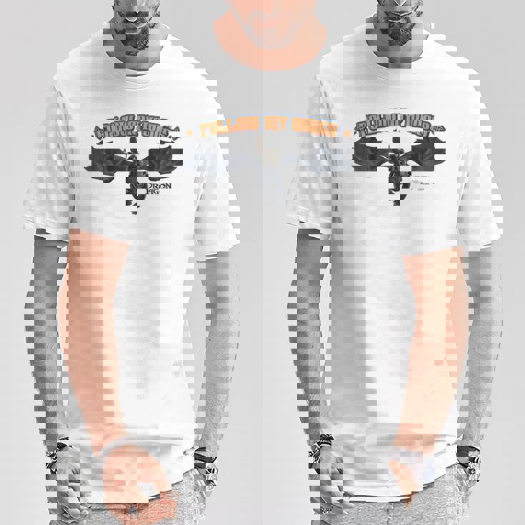 Dreamworks ヒックとドラゴン Toothless And Hiccup Follow My Wings Tシャツ 面白い贈り物