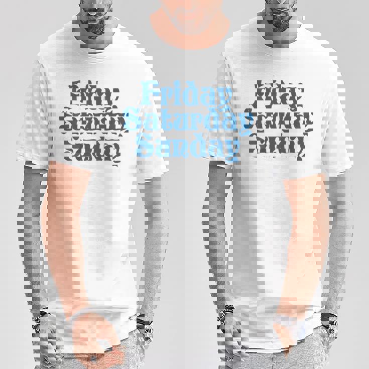 Fridayaturdayunday Moodibe Weekend Relax Day Off Tシャツ 面白い贈り物