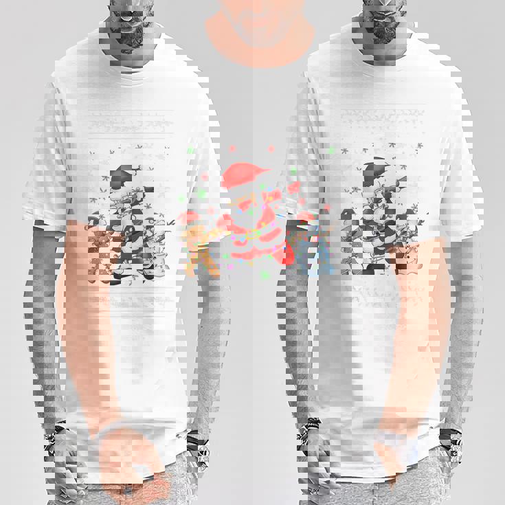 Dabbinganta Christmas おかしいdabサンタクロースクリスマス Tシャツ 面白い贈り物