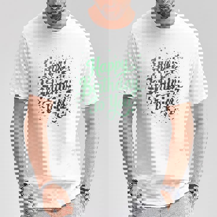 Happy Birthday To You バースデーパーティー メンズ レディース キッズ Tシャツ 面白い贈り物