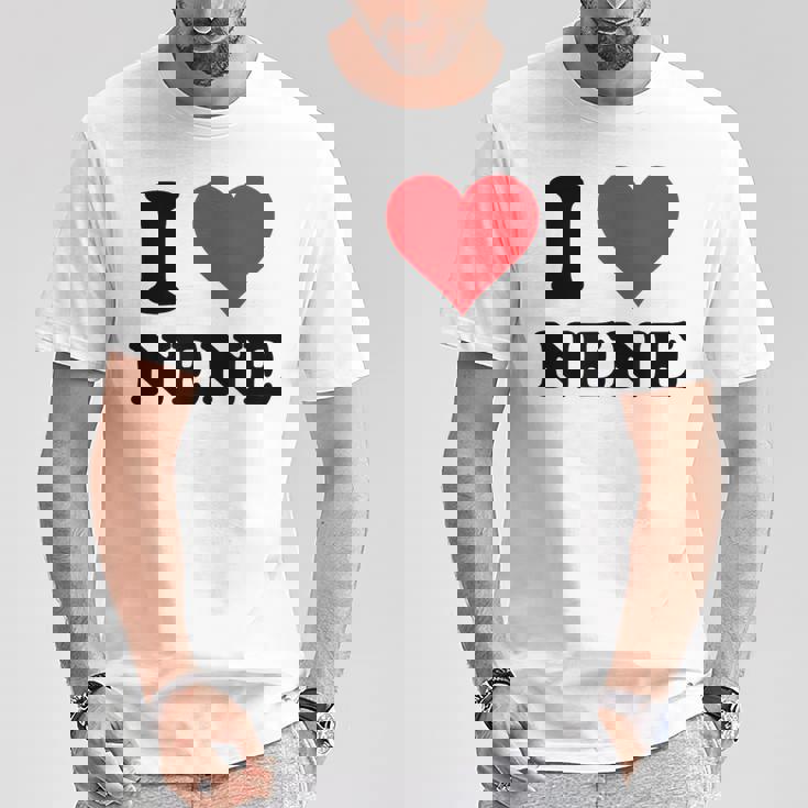 I Heart Nene 名 I Love パーソナライズ Tシャツ 面白い贈り物