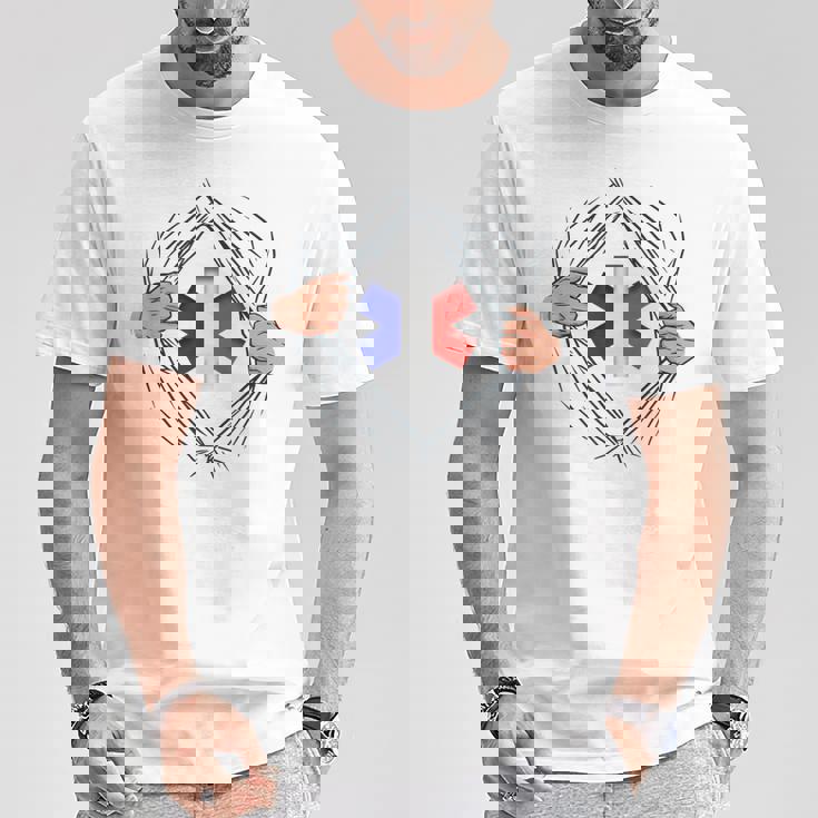 Humour Ambulancieruper-Héros Ambulance Drapeau Français T-Shirt Cadeaux drôles