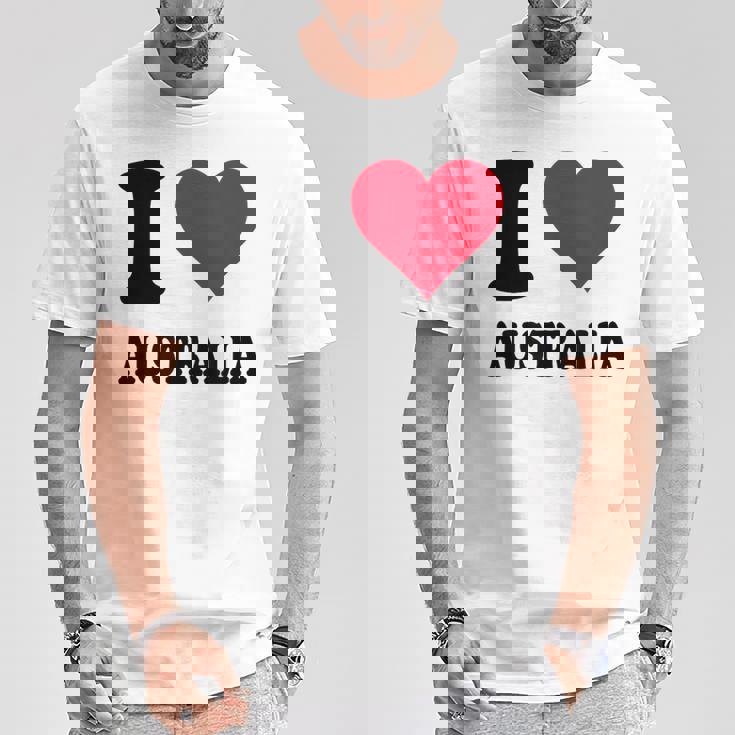I Love Australia Tシャツ 面白い贈り物
