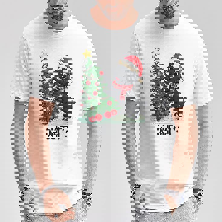 Navidad Lindo Perro Camiseta unisex Regalos divertidos