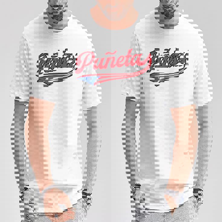 Puñeta プエルトリコ プエルトリコ 国旗 面白い 男性 女性 言葉 Tシャツ 面白い贈り物