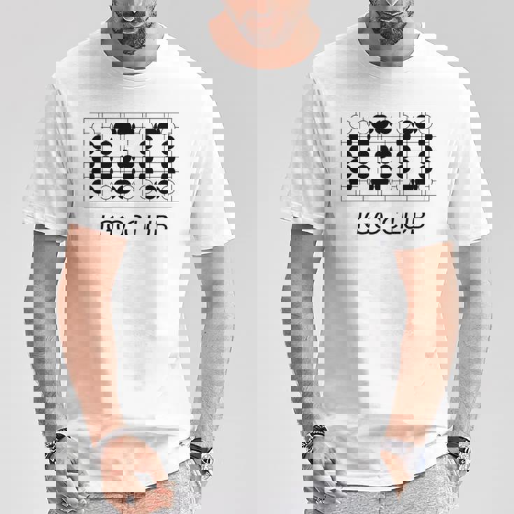 【バックプリント・背中側】囲碁 Igo 碁石 黒白 棋士【部活】クラブ【変なtシャツ屋さん】碁盤 おしゃれ 面白い 長袖tシャツ Tシャツ 面白い贈り物