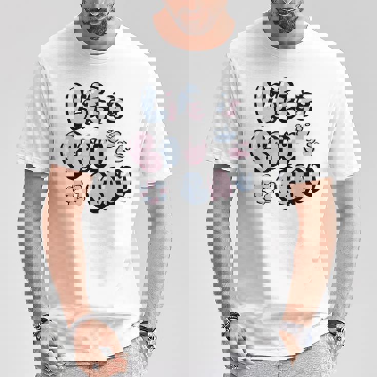 【フワモコ】Life Is Bau Bau Tシャツ 面白い贈り物