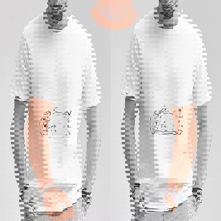 やる気スイッチ故障中 ペキニーズ グッズ 犬 おもしろ 面白い ネタ 笑える 和風 Tシャツ 面白い贈り物