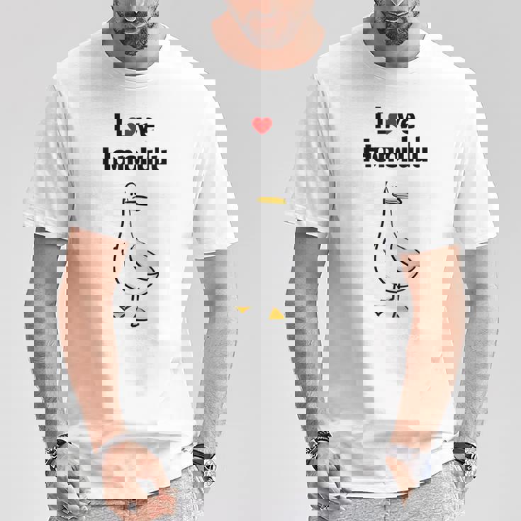 アイ・ラブ・ホノルル Tシャツ 面白い贈り物