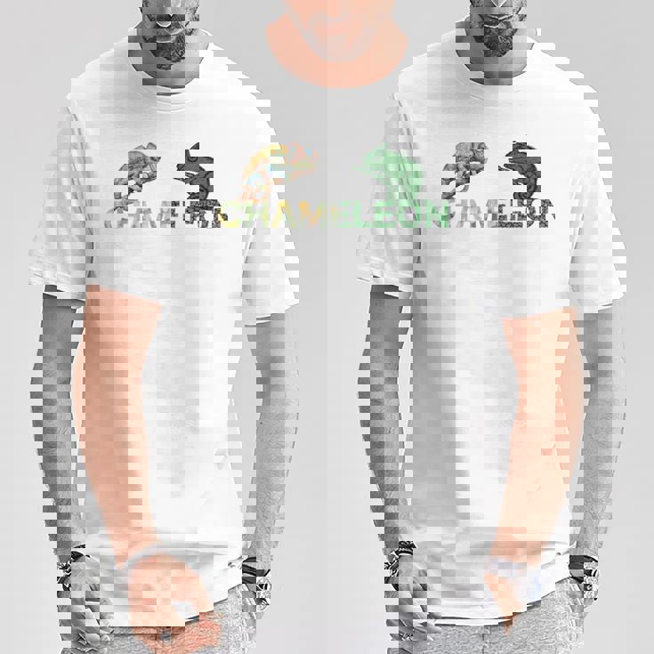 カラフル カメレオン 長袖tシャツ Tシャツ 面白い贈り物