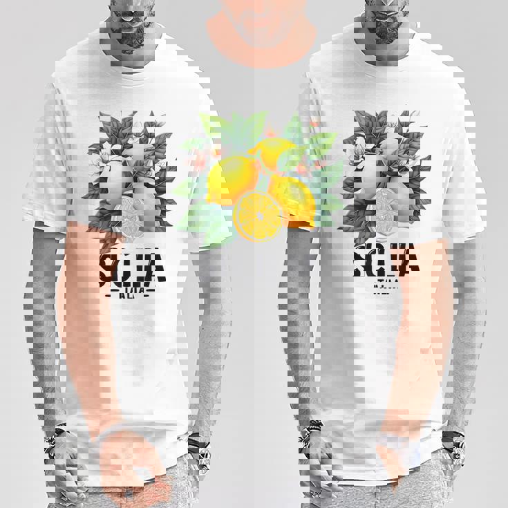 シチリア イタリア シチリア イタリア フレッシュ イタリアン レモン シチリア Tシャツ 面白い贈り物