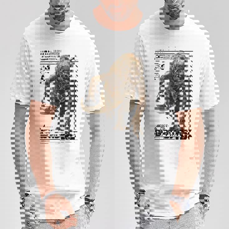 ジュラシック・ワールド Distortus Rex Ingenpecies File Tシャツ 面白い贈り物