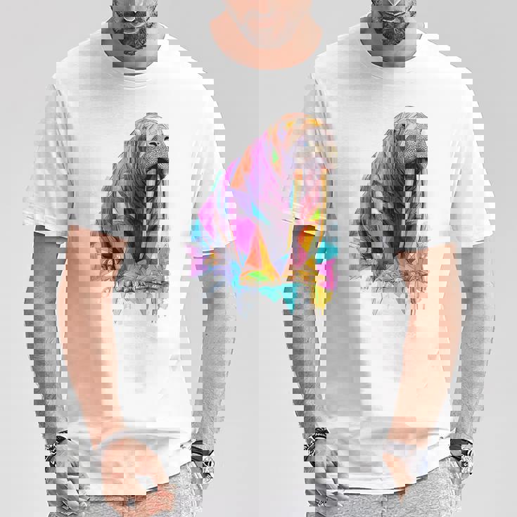 セイウチ 動物 モチーフ イラスト セイウチ Tシャツ 面白い贈り物