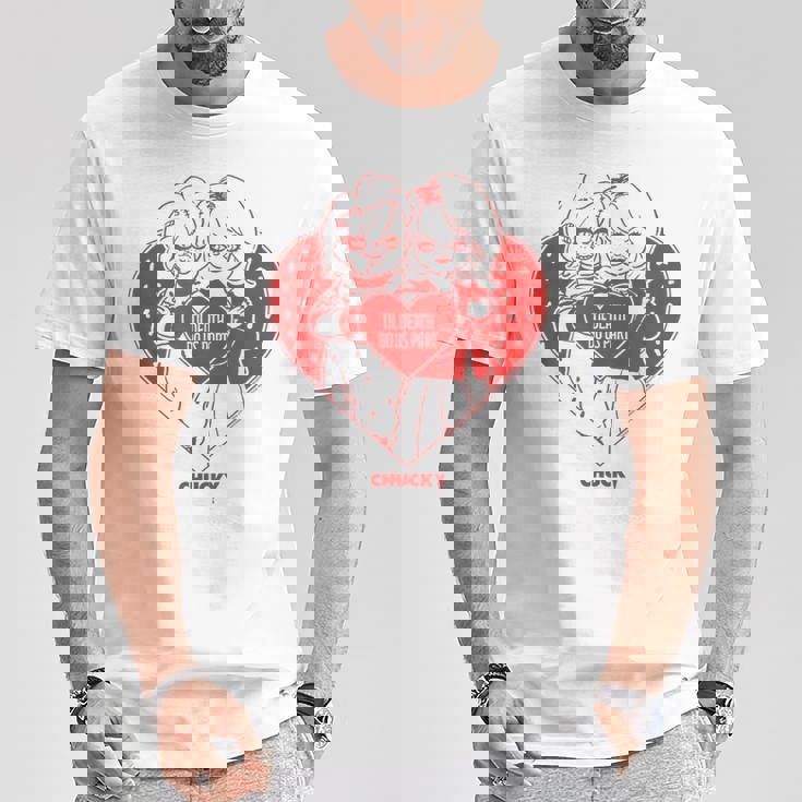 チャッキー＆ティファニーティル・デス・ドゥ・アス・パート・バレンタイン Tシャツ 面白い贈り物