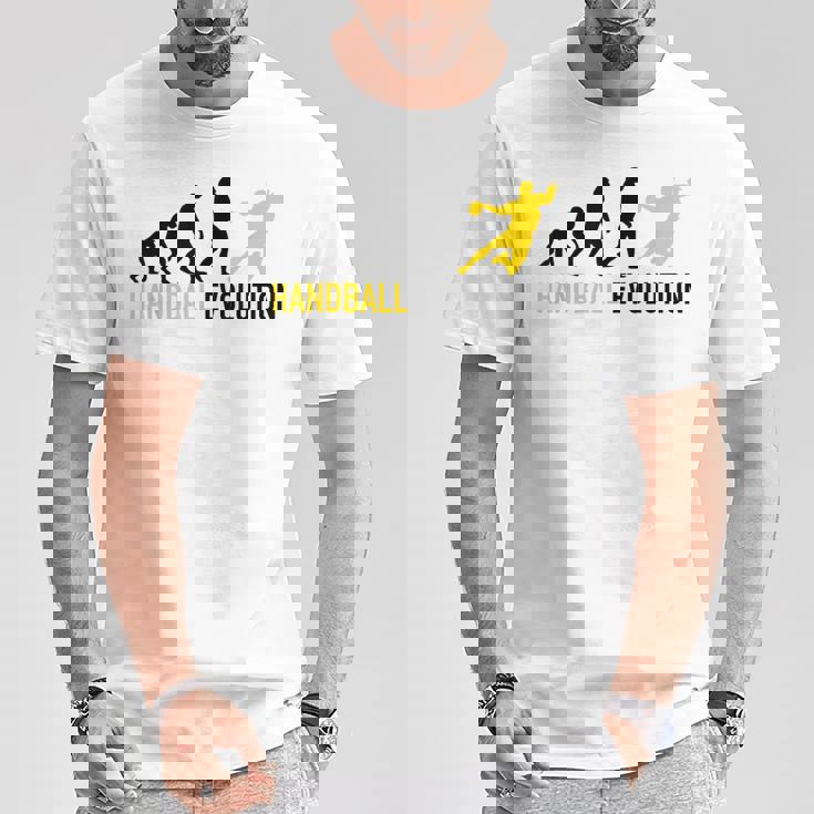 ハンドボール選手の進化ハンドボール Tシャツ 面白い贈り物