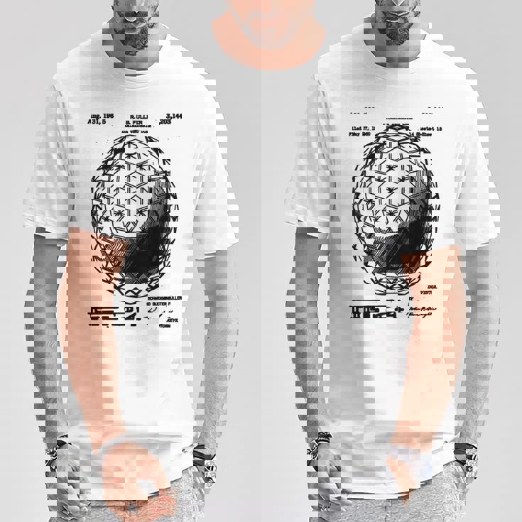 バックミンスター フラー 測地線 特許 科学 工学 数学 Tシャツ 面白い贈り物