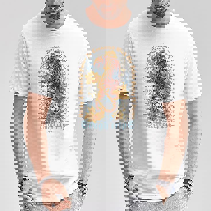 ヒップホップ ビンテージ レトロ アーバン Y2k Hip Hop バックプリント ストリートウェア タイガー Tシャツ 面白い贈り物