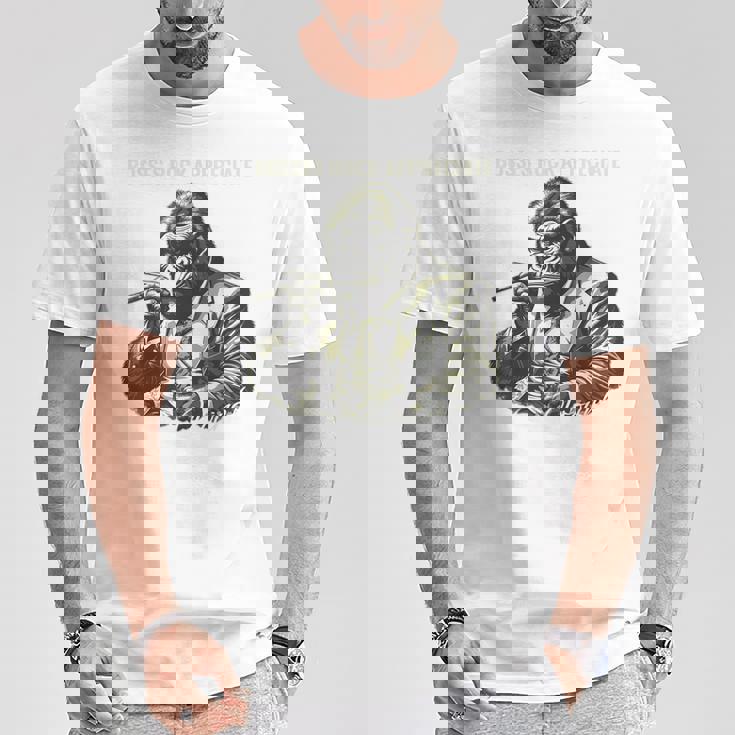 ボスゴリラ ビジネスユーモア アルファなリーダー Tシャツ 面白い贈り物