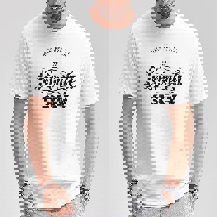 レモネードスタンドシャツ クルーアンドボス レモンジュース サマーイエロー Tシャツ 面白い贈り物