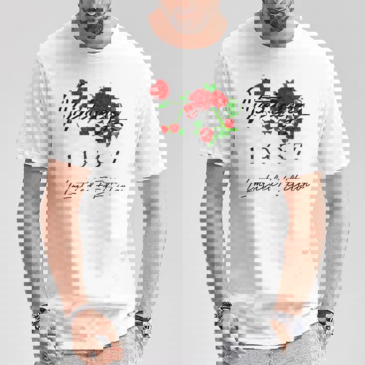 ヴィンテージ 89歳の誕生日 デコレーション ヴィンテージ 1937 89歳 Tシャツ 面白い贈り物