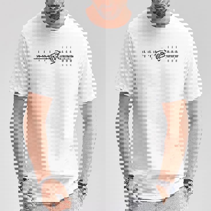 亜酸化窒素nosの前後のファニーマイハートレート Tシャツ 面白い贈り物