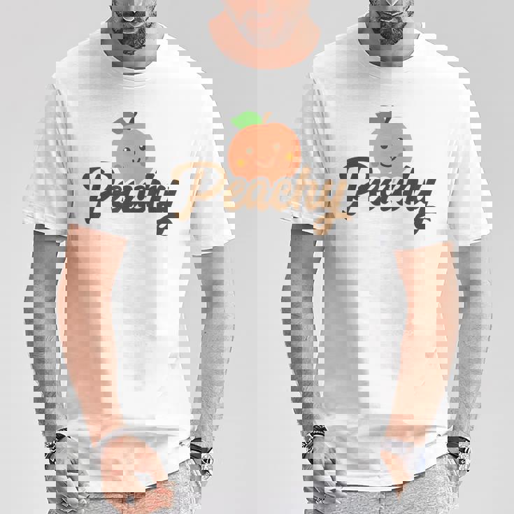 桃 かわいい 可愛い 服 桃 イラスト Tシャツ 面白い贈り物