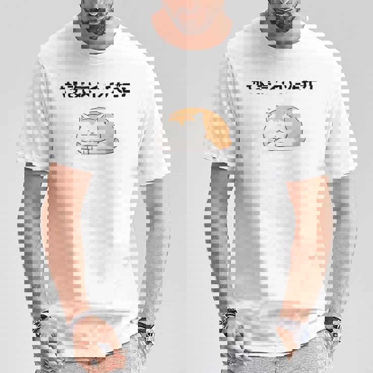 猫 やる気ゼロ 面白 おもしろ ネタ ギャグ かわいい Tシャツ 面白い贈り物