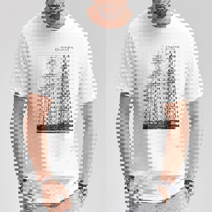 送電鉄塔 -Pylonphilia- Tシャツ 面白い贈り物