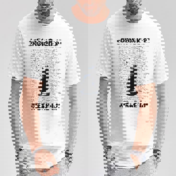 量子物理学教師シュレーディンガーの猫 脱出計画 Tシャツ 面白い贈り物