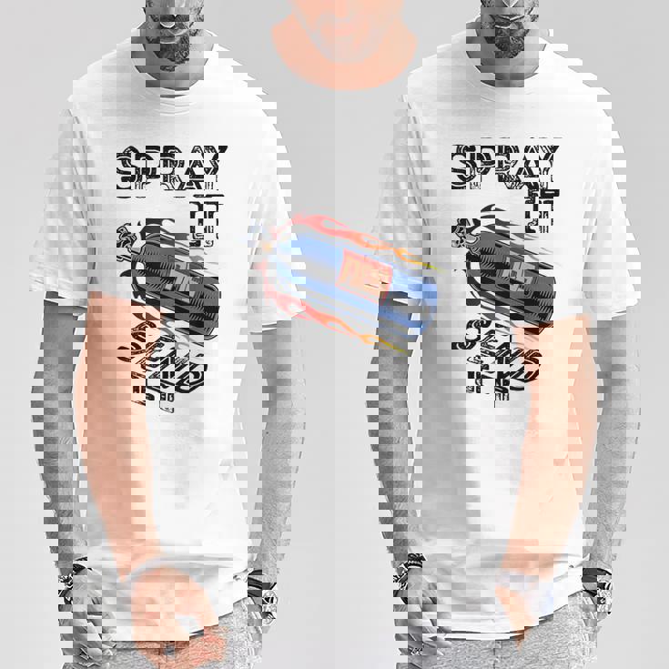 面白いドラッグレースカーnosスプレー Itend It Tシャツ 面白い贈り物