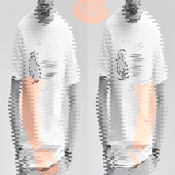 飛ぶ鳥 Tシャツ 面白い贈り物