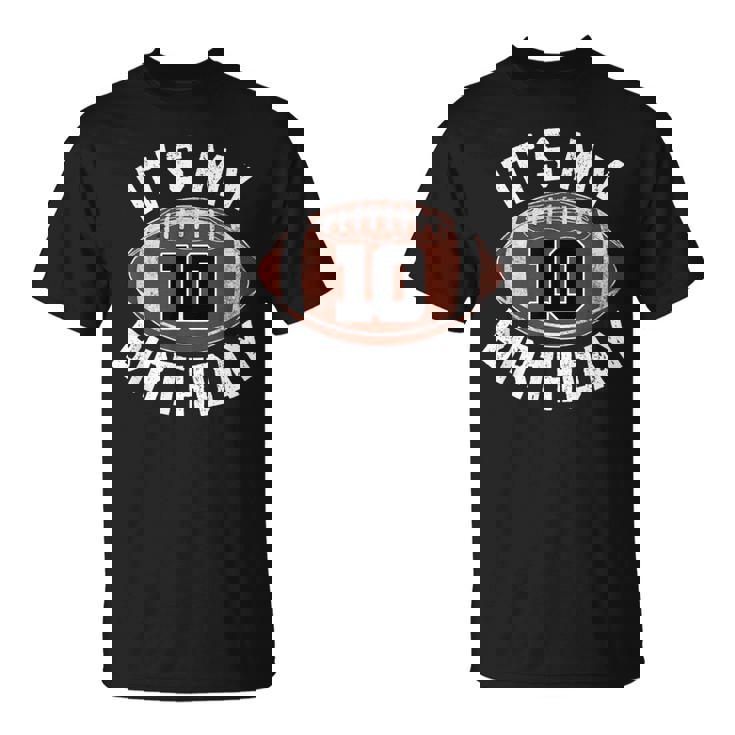 10歳の誕生日 フットボール 10歳 男の子 スポーツパーティー キッズ Tシャツ