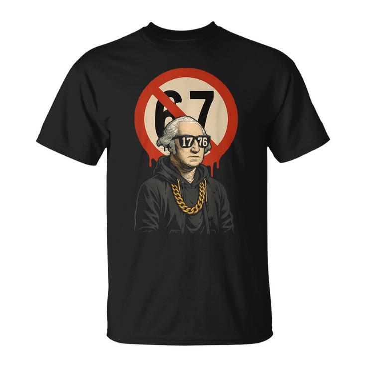 1776 Over 67 Meme George Washington Drip T-Shirt - Seseable