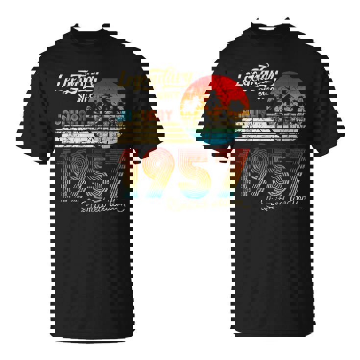 1957年1月から誕生日伝説のギフト Tシャツ