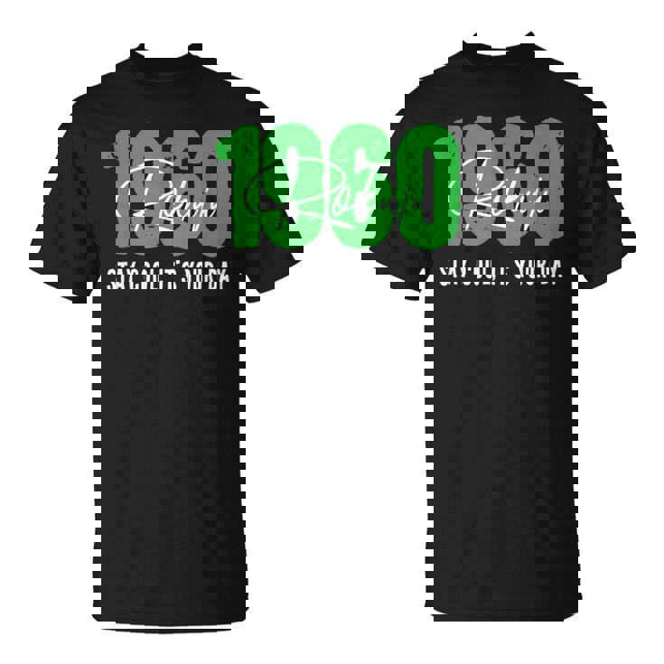 1960 誕生日 66歳 緑寿祝い クールでシンプルな数字デザイン Tシャツ