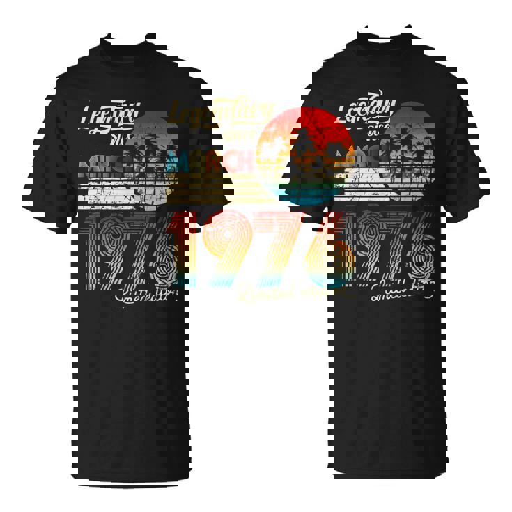 1976年3月から誕生日伝説のギフト Tシャツ