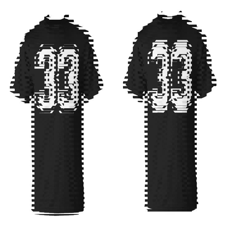 33番のスポーツスタイル。ホワイト。 Tシャツ