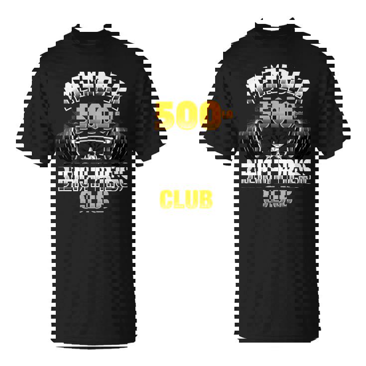 500ポンド ベンチプレスクラブ Tシャツ