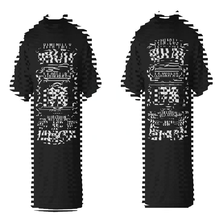 50歳の誕生日レジェンドは1976年2月に誕生しました。 Tシャツ