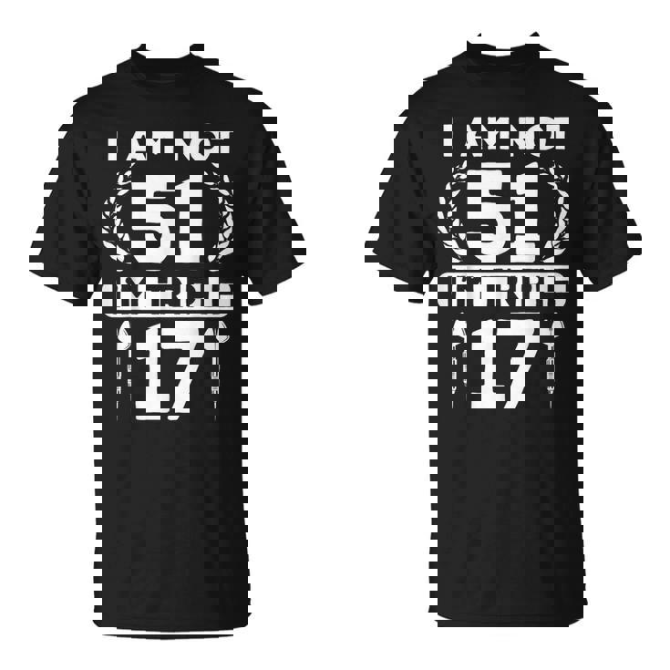 51歳の誕生日 ダーツプレイヤー おもしろダーツ Tシャツ