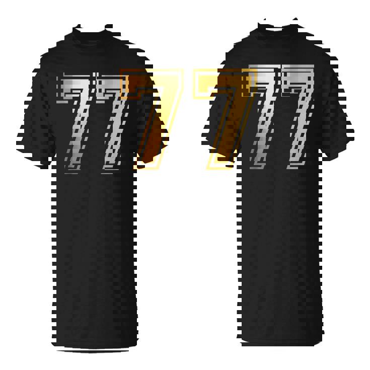 77 ナンバーセブンティセブンチーム スポーツ グラフィック 代表チームマッチング Tシャツ