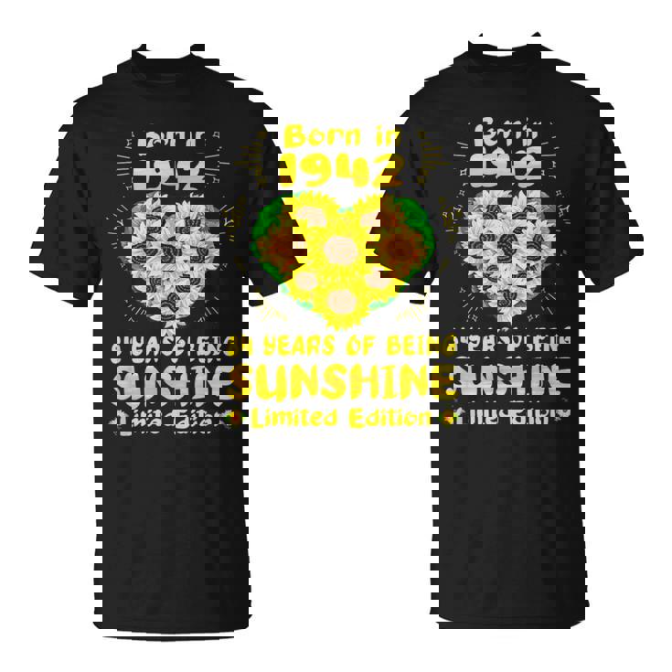 84歳の誕生日 サンシャイン84年 ひまわり恋人 1942年生まれ Tシャツ